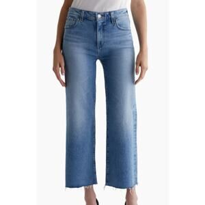 FLAWED** NWT AG Jeans Saige Wide Leg Fray Crop Women's size 29